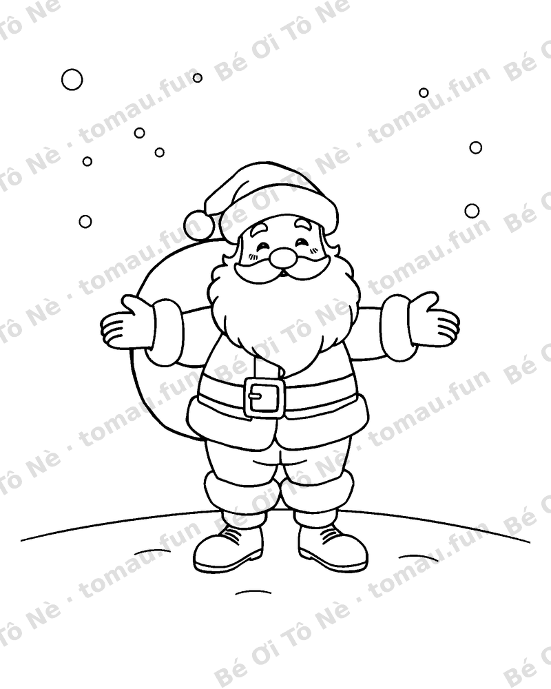 Ông Già Noel với túi quà Giáng sinh