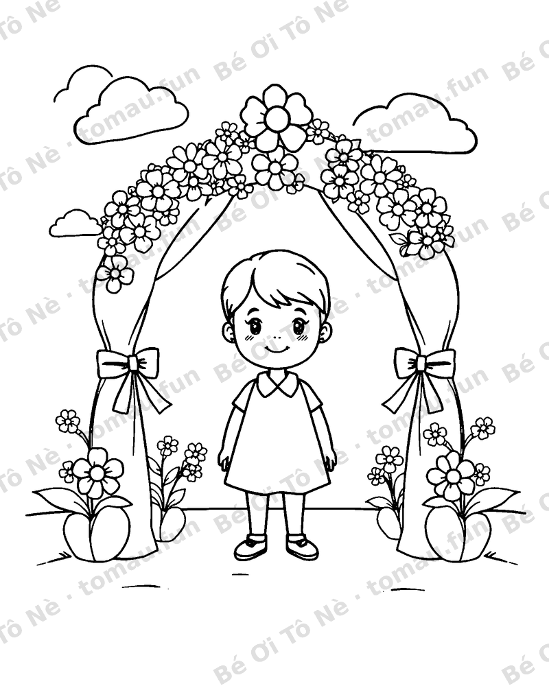 Cổng hoa đầu năm học