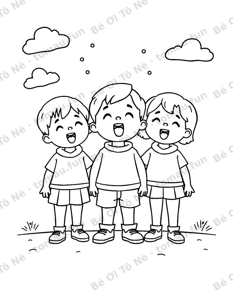 Các bạn hát ca cùng nhau
