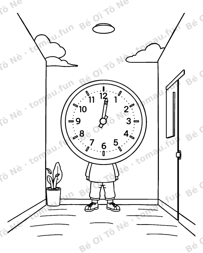 Đồng hồ trường học khai giảng