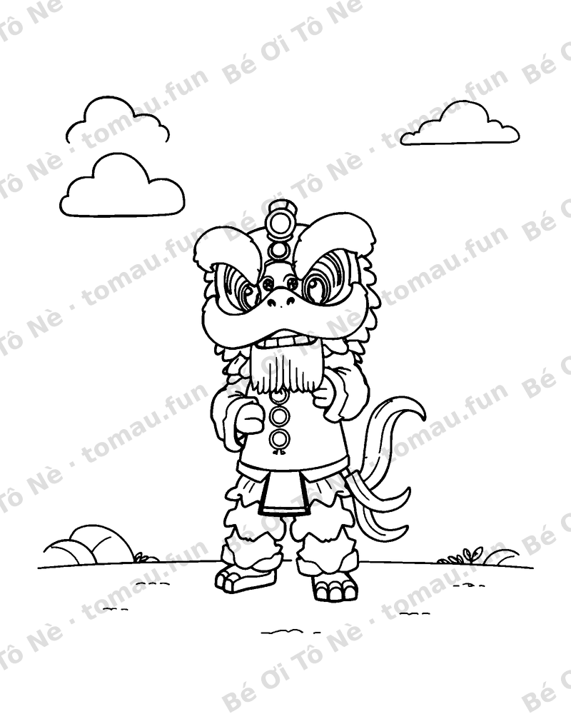 Vũ công múa lân Trung Thu