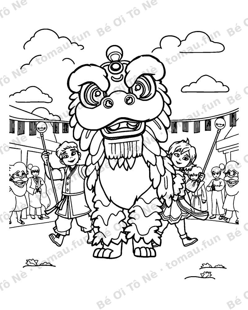Múa lân vui nhộn Trung Thu