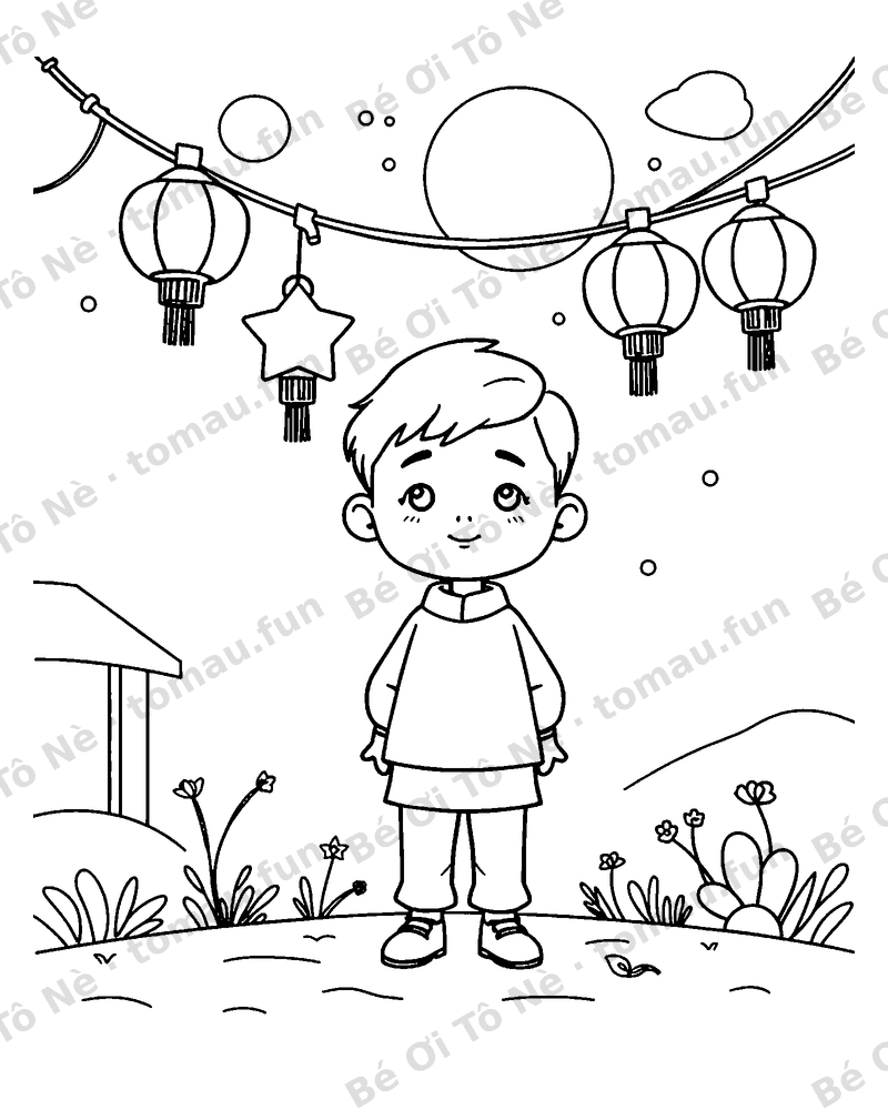 Đèn ông sao treo lên trời đêm