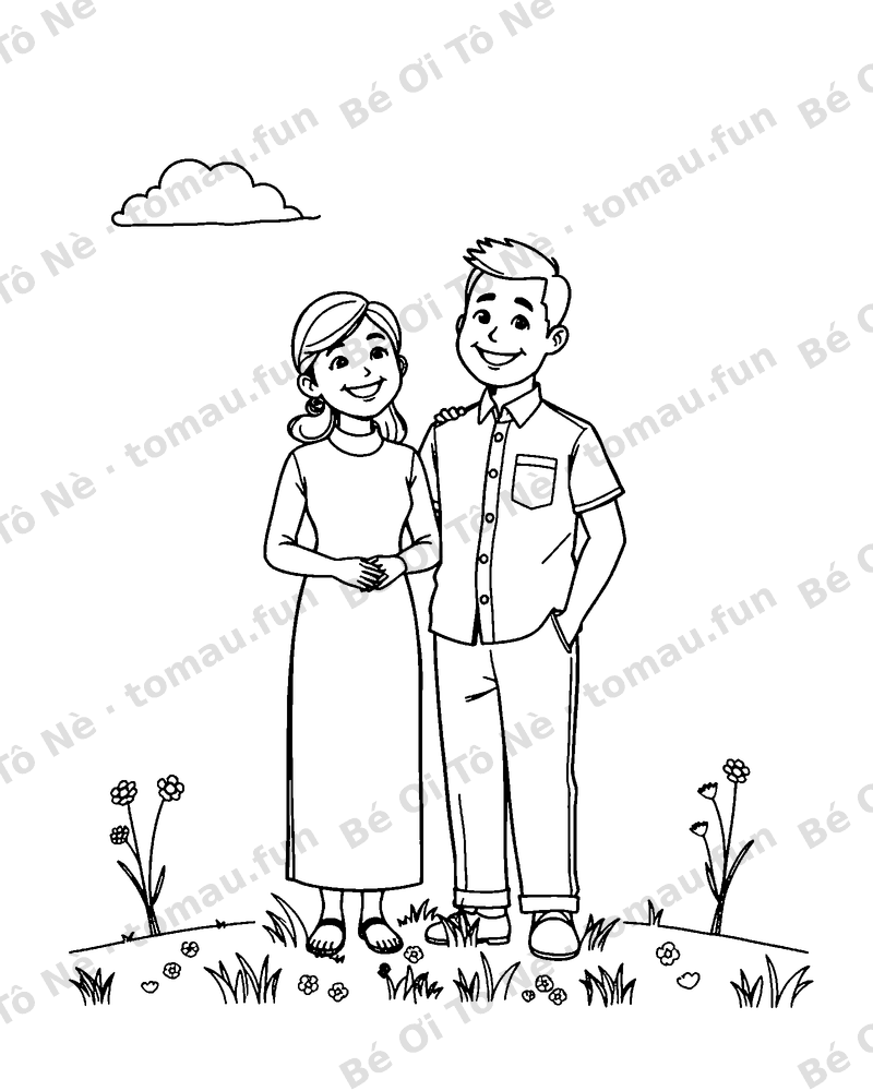 Ba mẹ cười vui